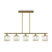 Люстра Ferrera 200Вт E27х5 IP20 Freya FR5474PL-05G