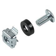 Набор винта с головкой под крестовую отвертку встраиваемая гайка для крепления на 19дюйм профиль (уп.1шт) ITK ITK-HP-28