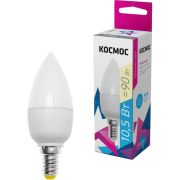Лампа светодиодная 10.5Вт свеча 3000К тепл. бел. E14 220В КОСМОС LkecLED10.5wCNE1430