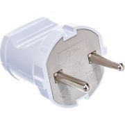 Вилка без заземл. прямая 10А бел. Vx1-W ЭРА Б0039671